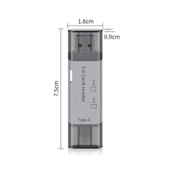 Hub Usb3.0/Usb-C A Sd/Micro-Sd Tf - Imagen 5
