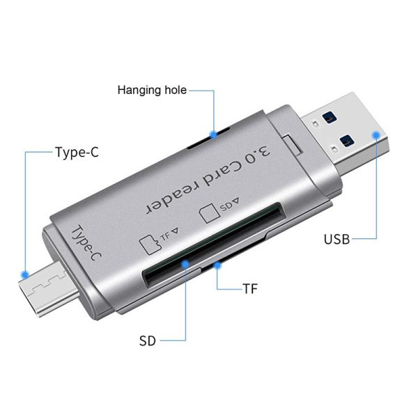 Hub Usb3.0/Usb-C A Sd/Micro-Sd Tf - Imagen 2