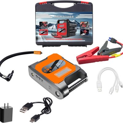 Arrancador de Batería 8000mAh con Compresor de Aire