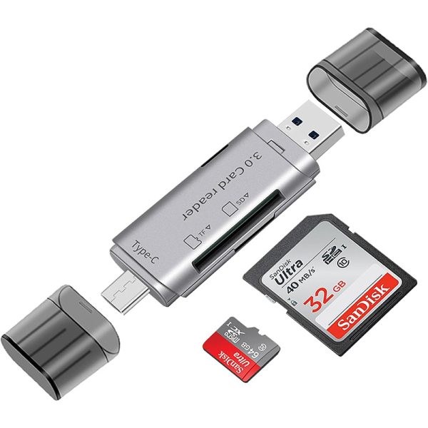Hub Usb3.0/Usb-C A Sd/Micro-Sd Tf