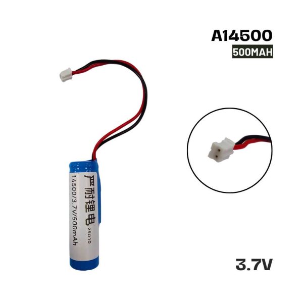 Bateria Li-ion recargable 14500 3.7v 500mah