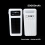 Batería portátil con panel solar y luz LED de 50000 mAh