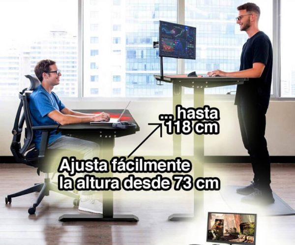 Escritorio para juegos 1400*600m ajustable altura, P-64-UD