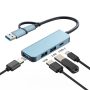 Hub Usb 4 in 1 Usb/Usb-C A Usb*3+Usb-c