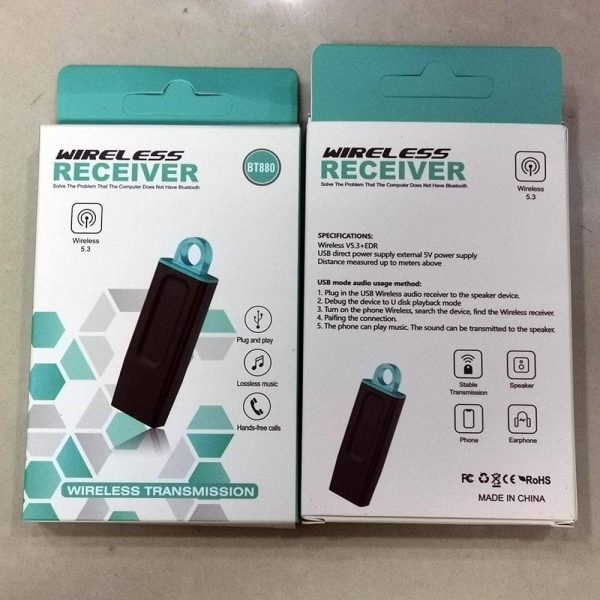 Adaptador audio bluetooth receptor BT880 - Imagen 2