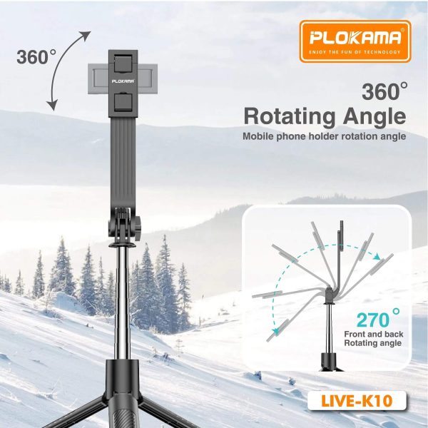 Tripode Selfie PLOKAMA Live-K10 2M - Imagen 2