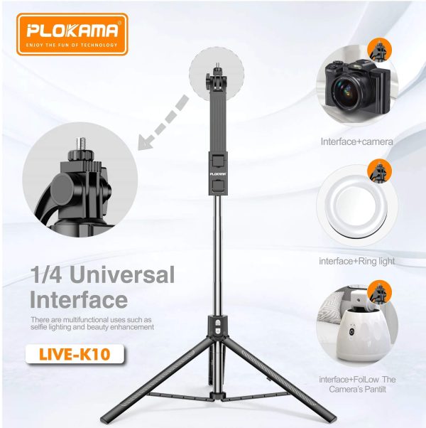 Tripode Selfie PLOKAMA Live-K10 2M - Imagen 3