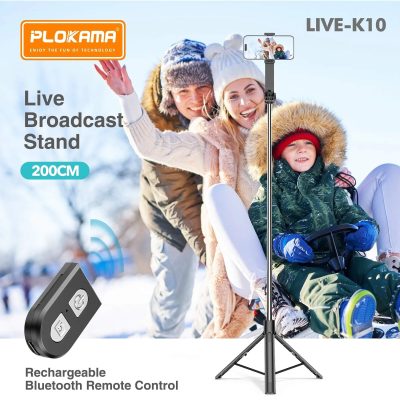 Tripode Selfie PLOKAMA Live-K10 2M