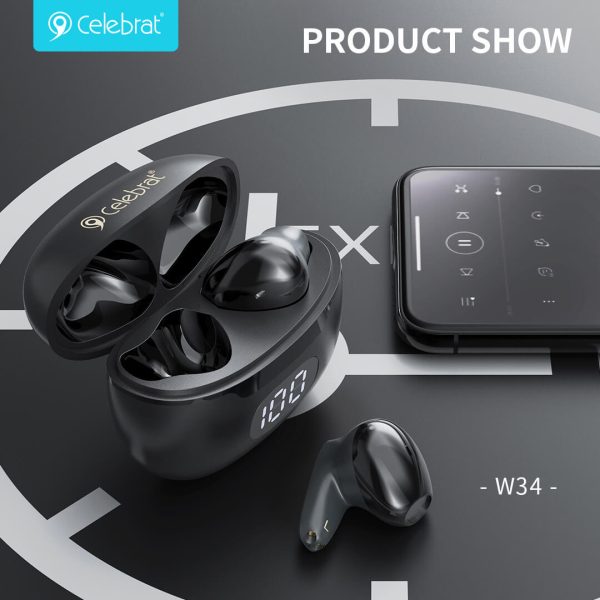 Auriculares Bluetooth true wireless - Celebrat TWS‑W34 - Imagen 2
