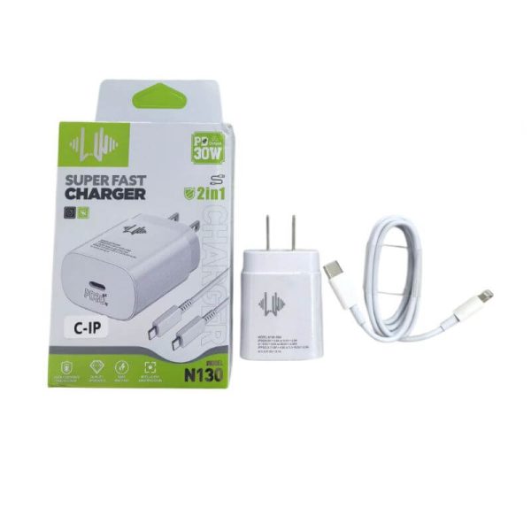Cargador rapido PD30W con cable tipoc a iphone