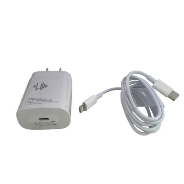 Cargador rapido PD30W con cable tipoc a iphone - Imagen 2