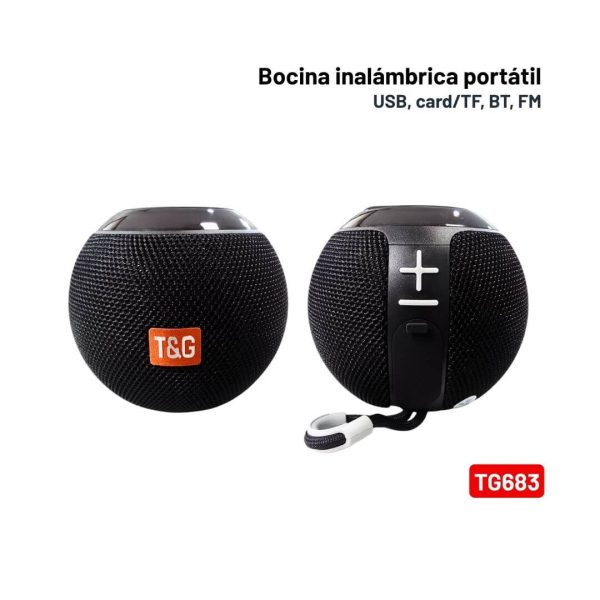 Bocina Inalámbrica Bluetooth 5.3 TWS + FM TG683 - Imagen 2