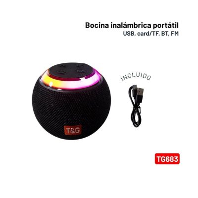 Bocina Inalámbrica Bluetooth 5.3 TWS + FM TG683