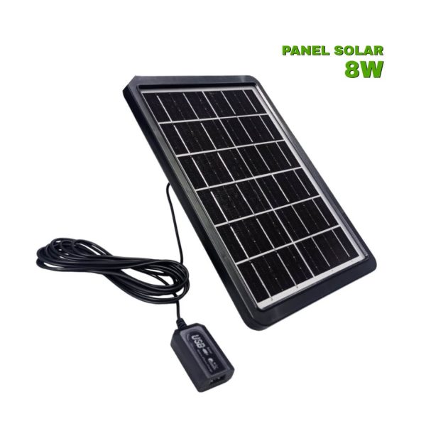 Panel Solar con puerto USB – Potencia de 8W - Imagen 2