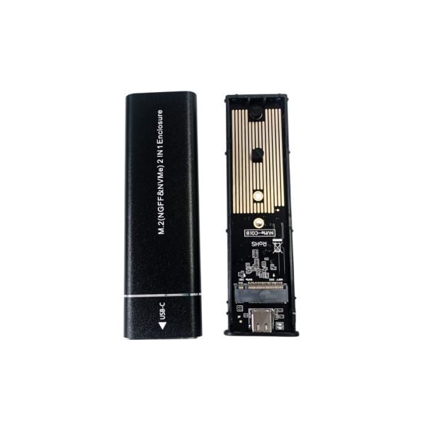 Caja Externa para Disco Duro M.2 NVMe & NGFF USB-C - Imagen 2