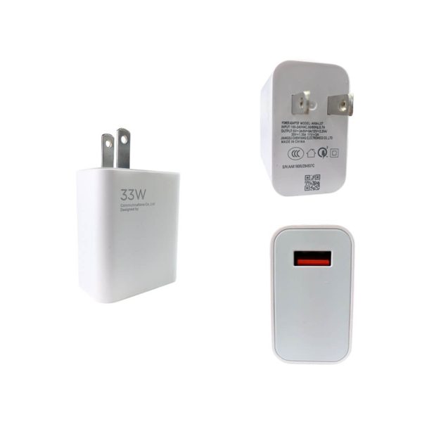 Cargador para celular USB de 33W