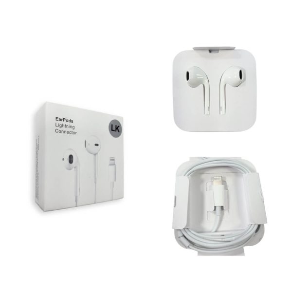 Auriculares de cable Lightning para iPhone, iPad (uso directo)