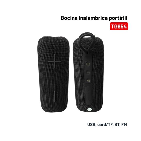 Bocina Inalámbrica Bluetooth Doble Altavoz, FM y TWS TG654 - Imagen 3