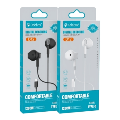 Auriculares In‑Ear con conector USB‑C – Celebrat D12
