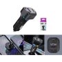 Cargador de carro QC3.0 + PD30W con pantalla de voltaje