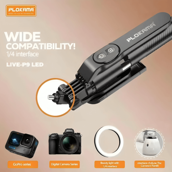 Tripode Selfie PLOKAMA Live-P9 1.7M - Imagen 3