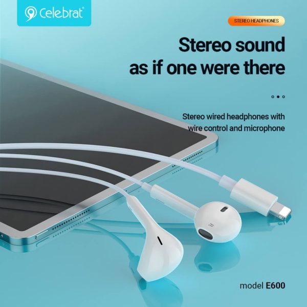 Auriculares con cable Lightning - Celebrat E600