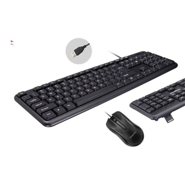 Combo de Teclado y Mouse USB