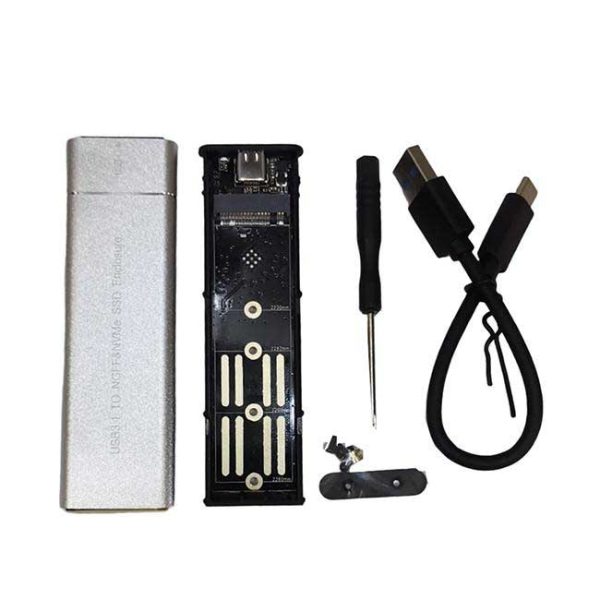 Caja Externa para SSD NGFF y NVMe M2 – USB 3.0