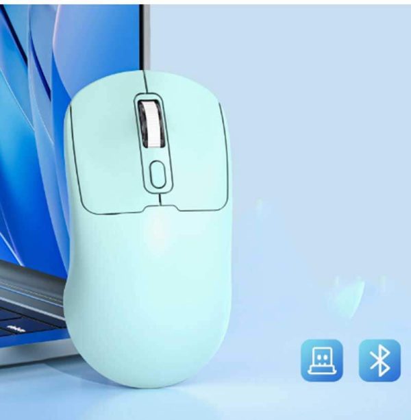 Mouse Inalámbrico Recargable Doble Modo (USB 2.4G + Bluetooth) - Imagen 3