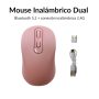 Mouse Inalámbrico Recargable Doble Modo (USB 2.4G + Bluetooth)
