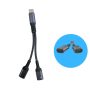 Adaptador 2in1 tipo-c a 2 x tipo-c