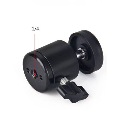 Mini rótula tipo bola con interfaz estándar de 1/4