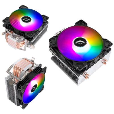 Disipador Ventilador 12 cm con 4 Tubos de Cobre para CPU