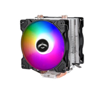 Disipador Ventilador(2) 12 cm con 4 Tubos de Cobre para CPU
