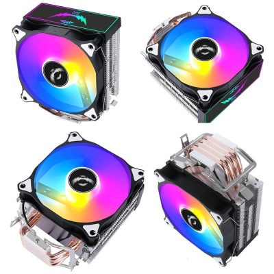 Disipador Ventilador 12 cm con 4 Tubos de Cobre para CPU (Versión con control de temperatura)