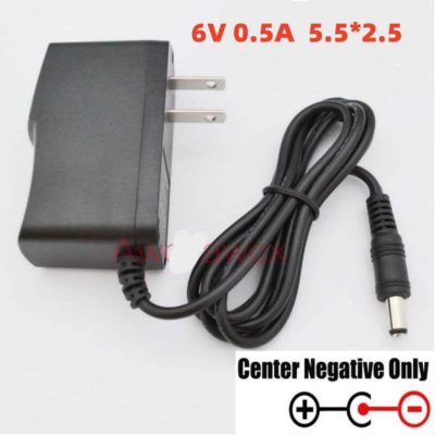 Adaptador de 6V para Calculadora Casio con Conector de 5.5mm x 2.5mm