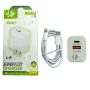 Cargador de celular dual USB 18W + PD 45W