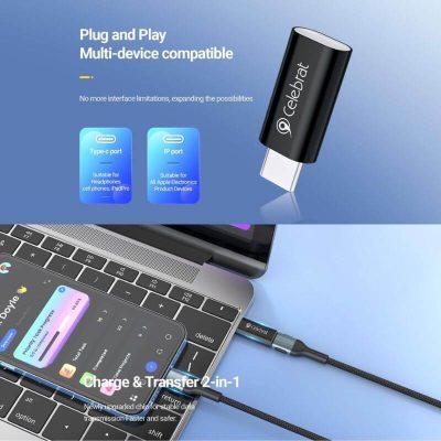 Adaptador USB-C a Lightning – Carga y Datos para iPhone