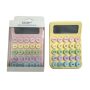 Calculadora Colorida Retro DX-816 – Diseño Pastel y Botones Redondos