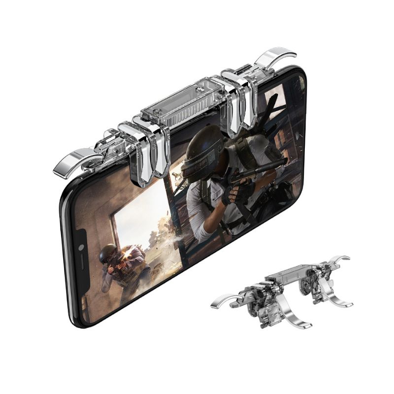 Controlador de Juego de 6 Dedos | Gatillos Metálicos para PUBG