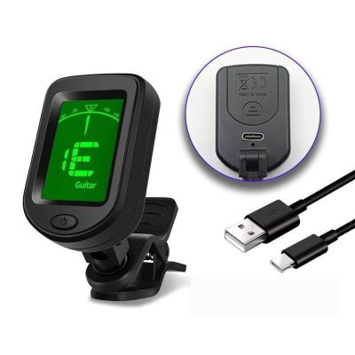 Afinador Digital Recargable para Guitarra