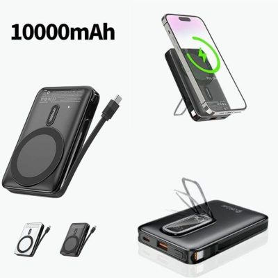 Bateria portatil magnético 10000mAh compatible con auriculares TWS, iPhone y otros dispositivos