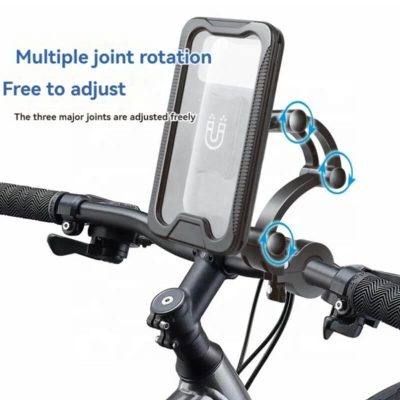 Soporte de Teléfono para Moto/Bicicleta con Bolsa Impermeable