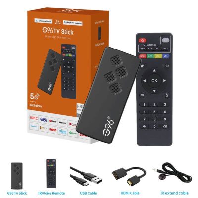 Android TV Stick 8K Android 13.0 G96 Stick– 2GB/16GB Quad Core