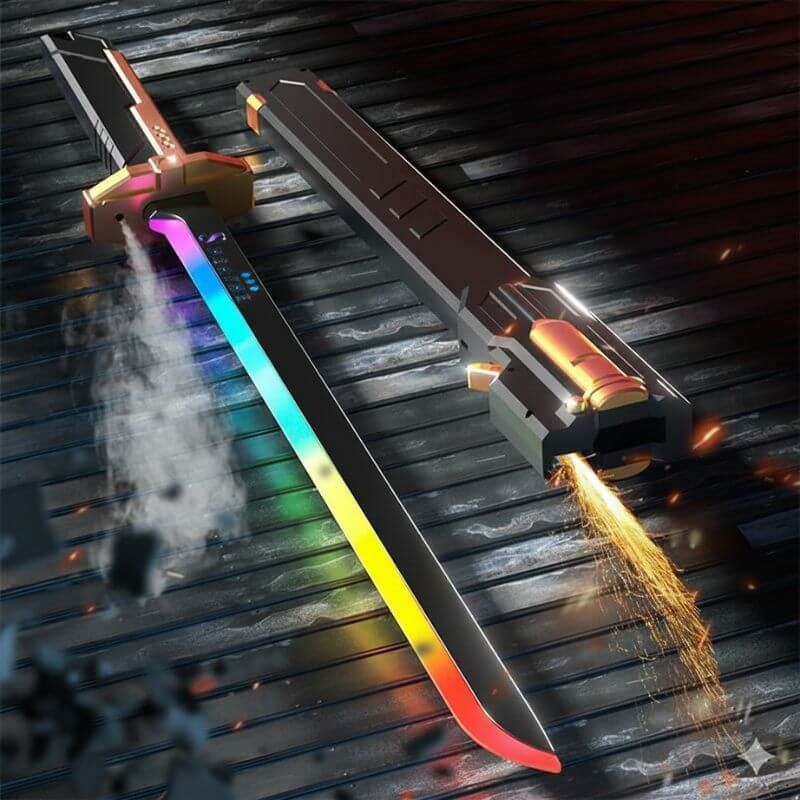Espada Láser Multicolor de Juguete con Efectos de Humo Recargable - Imagen 3