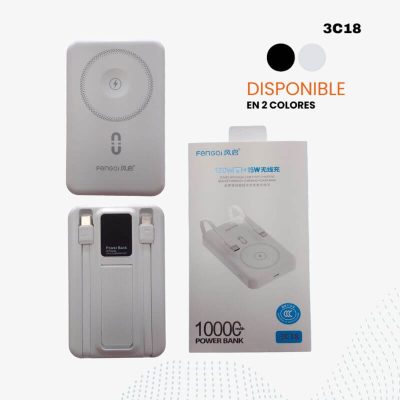 Batería Portátil Inalámbrica Magnética 10000 mAh