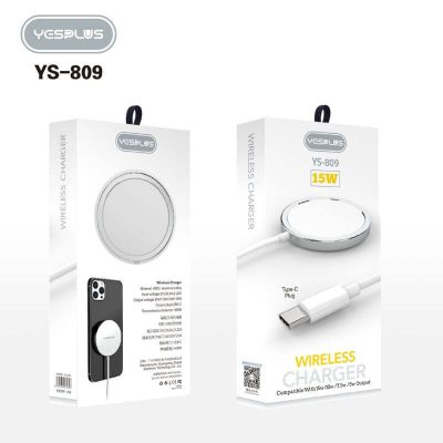 Cargador Inalámbrico 15W USB-C – YS-809