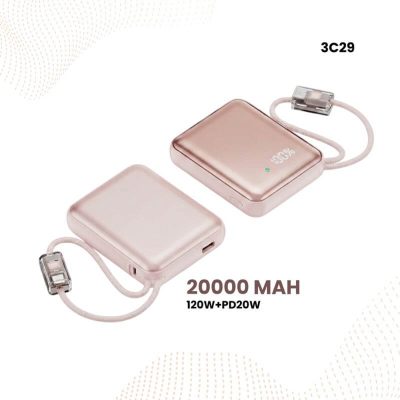 Batería portátil carga rápida 20000mAh | 120W + PD 20W