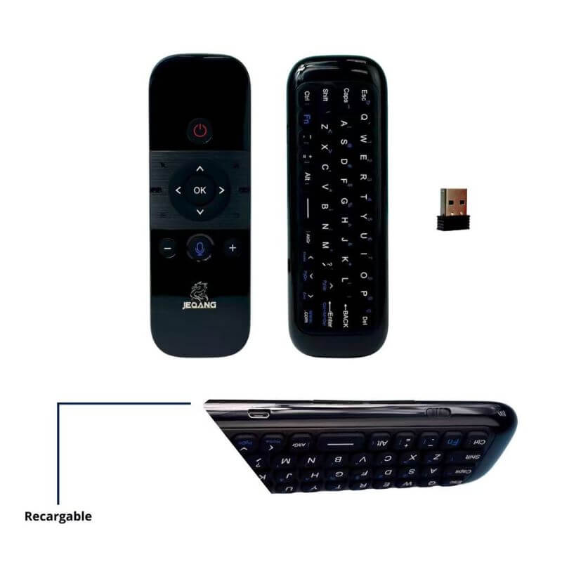 Control Remoto Inteligente Recargable con Teclado y Conexión 2.4G - Imagen 2