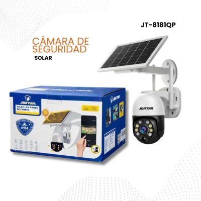 Cámara de seguridad con panel solar Wi-Fi